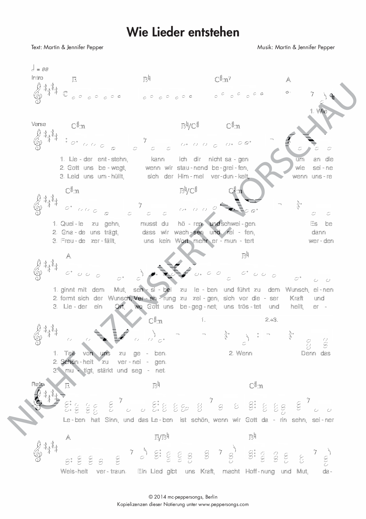 Wie Lieder entstehen Wie Lieder entstehen